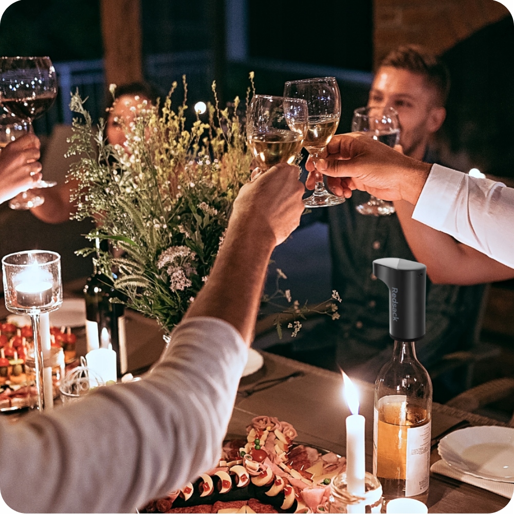 Elektryczny nalewak pompka do napoi wina REDSACK - SZWAGROMAT Waga produktu z opakowaniem jednostkowym 0.4 kg