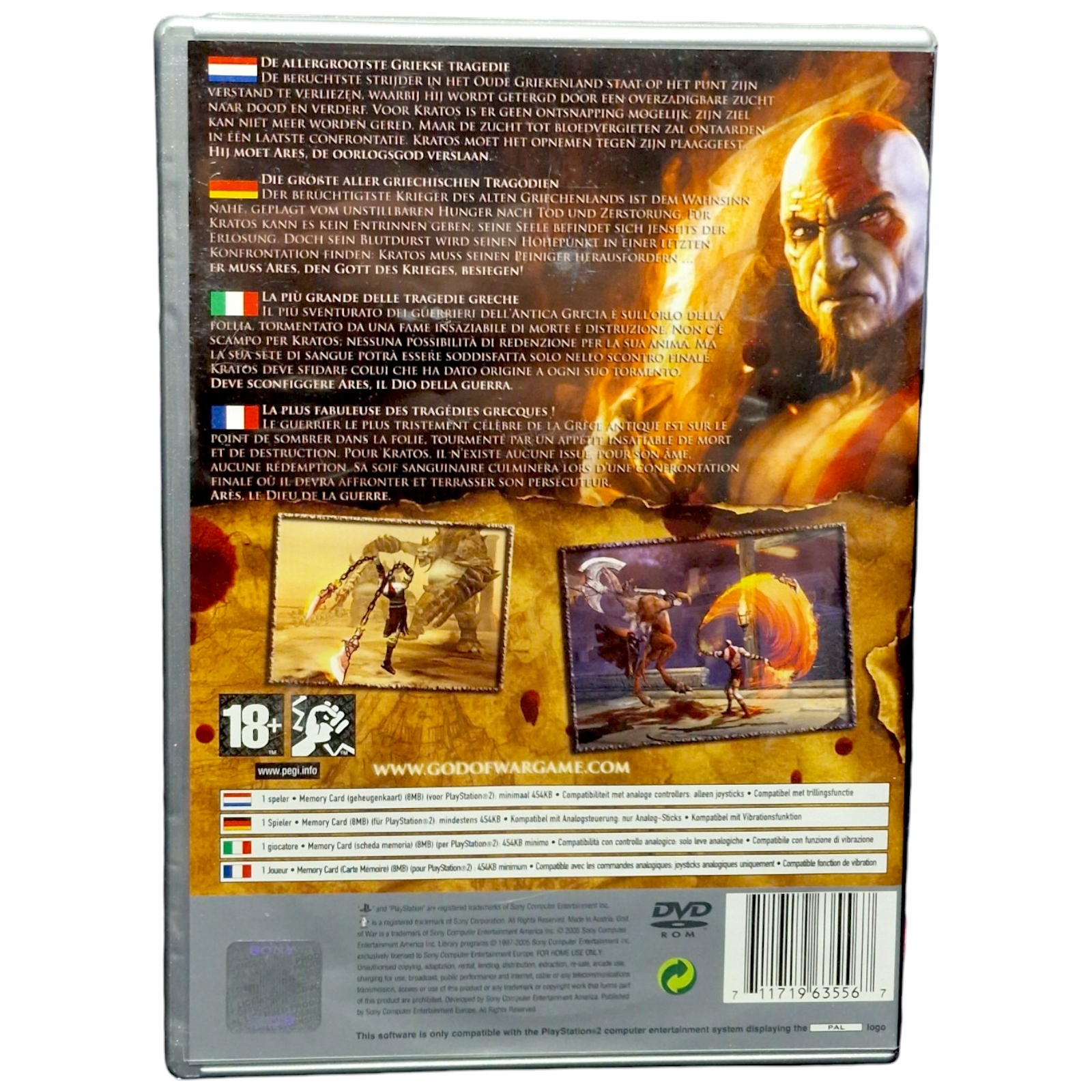 Gra GOD OF WAR PS2 Sony PlayStation 2 (PS2) #1 gra akcji retro Producent Sony Interactive Entertainment