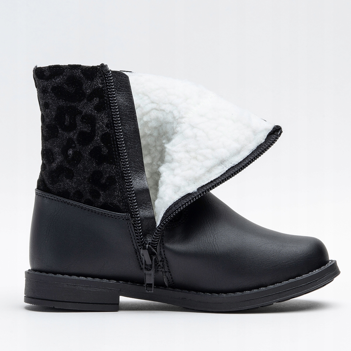 Botki trzewiki OCIEPLANE kożuszek WYGODNE miękkie SUWAK urocze Wojtyłko Długość wkładki wew. 19 cm