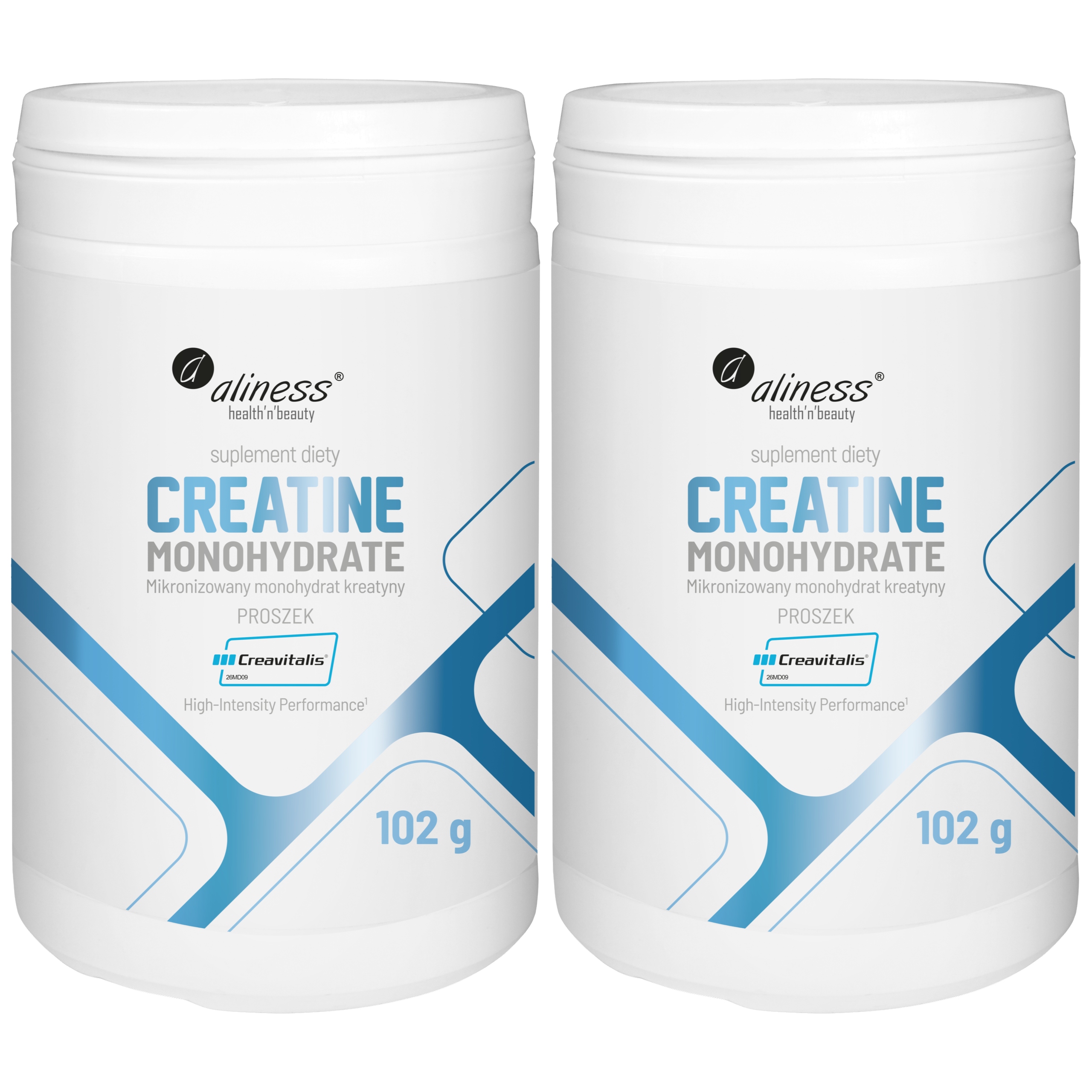 2x Kreatin Aliness Monohydrát Creavitalis 3 g Mikronizovaný 102 g 30 porcí