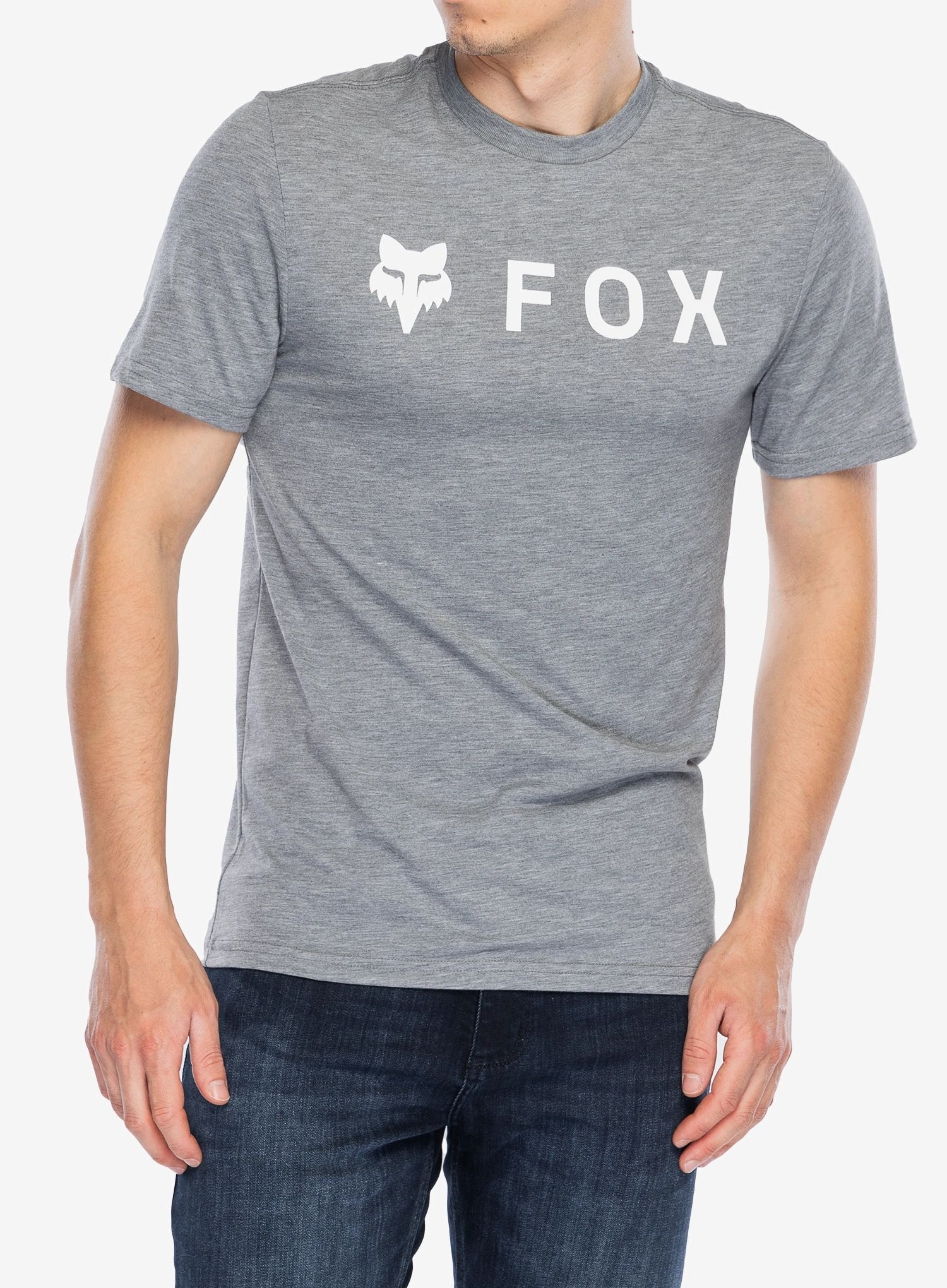 Rychleschnoucí tričko Fox Absolute Ss Tech Tee heather graphite S