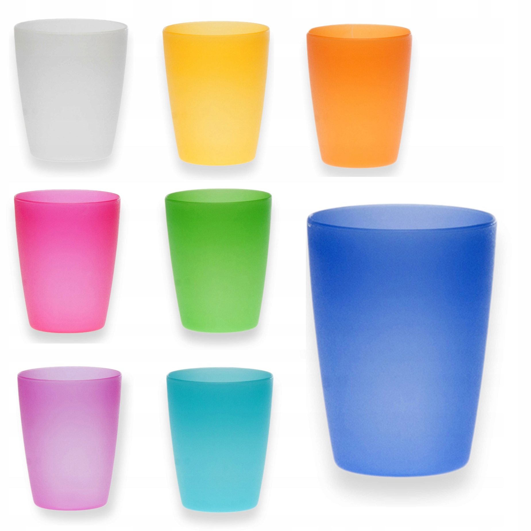 

Kubek plastikowy 250 ml nietłukący zestaw 8 szt
