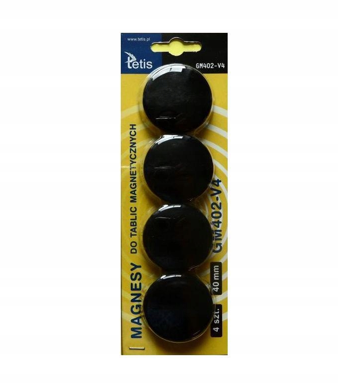 

Magnesy Okrągłe Kolorowe Do Tablic 4szt 40mm