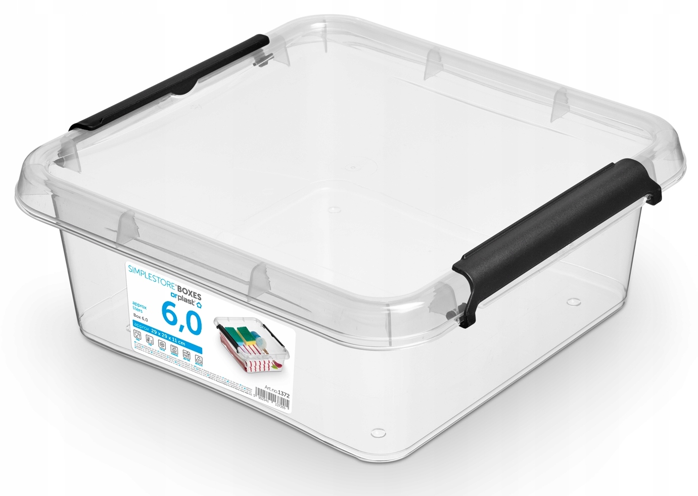 

Pudełko z pokrywką przezroczysty 6l 30x30cm