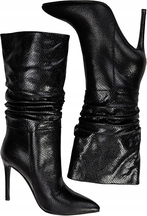 Eucaly Černé Dámské Kozačky Syntetická Kůže Špice 40 Jžg