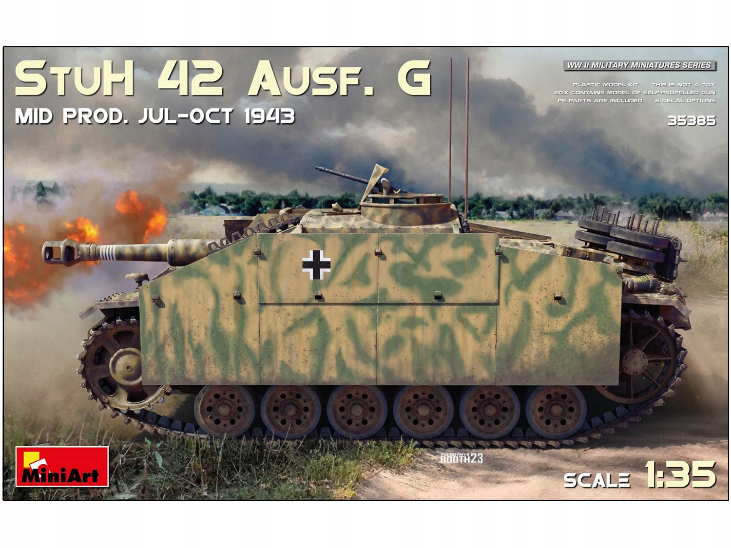 Dělo StuH42 Sturmhaubitze 42 Ausf.G Mid model 35385 MiniArt