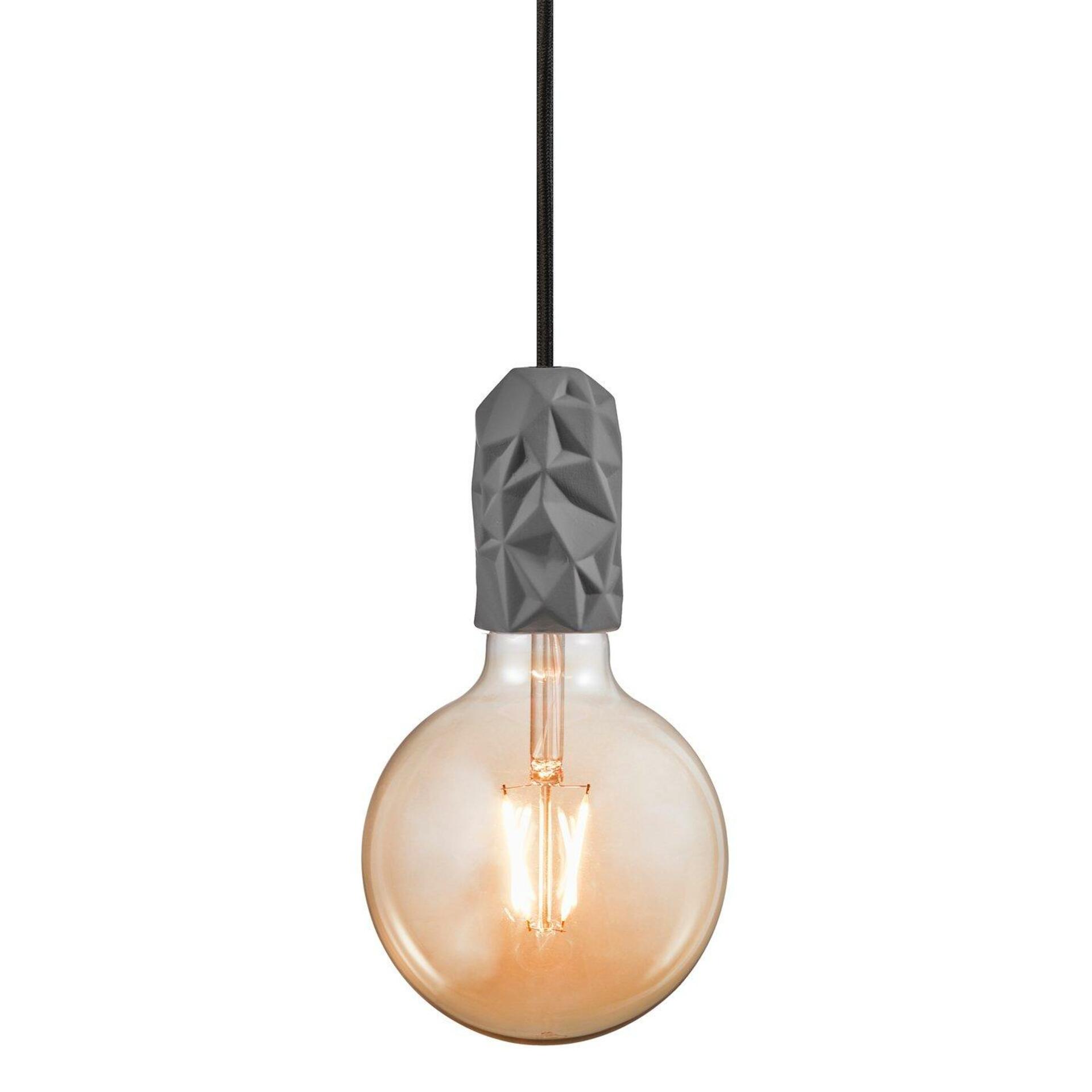 Nordlux Hang závěsné svítidlo 40W E27 šedé, porcelán, kabel 2m
