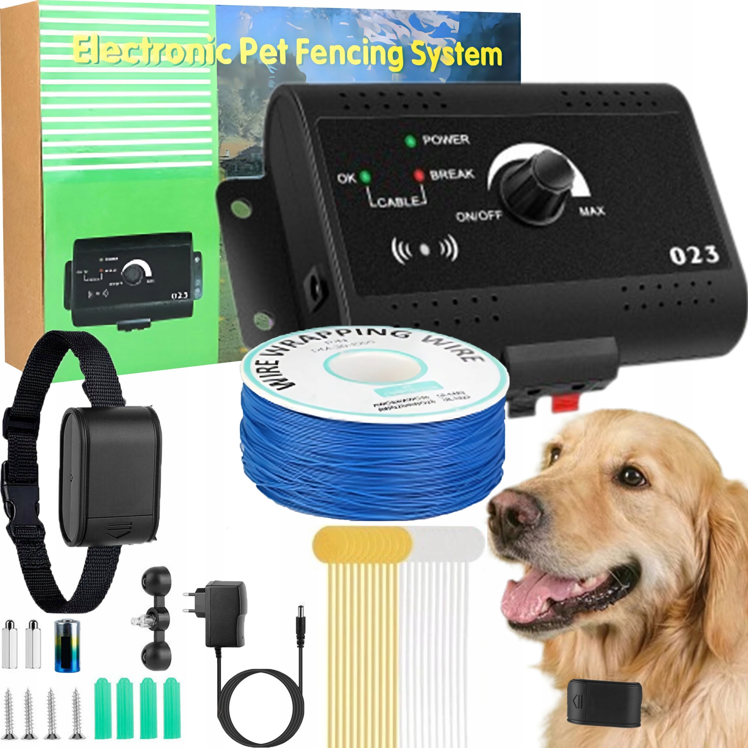 Elektryczny Pastuch Obroża dla psa Do Tresury Treningowa 300M Ogrodzenie