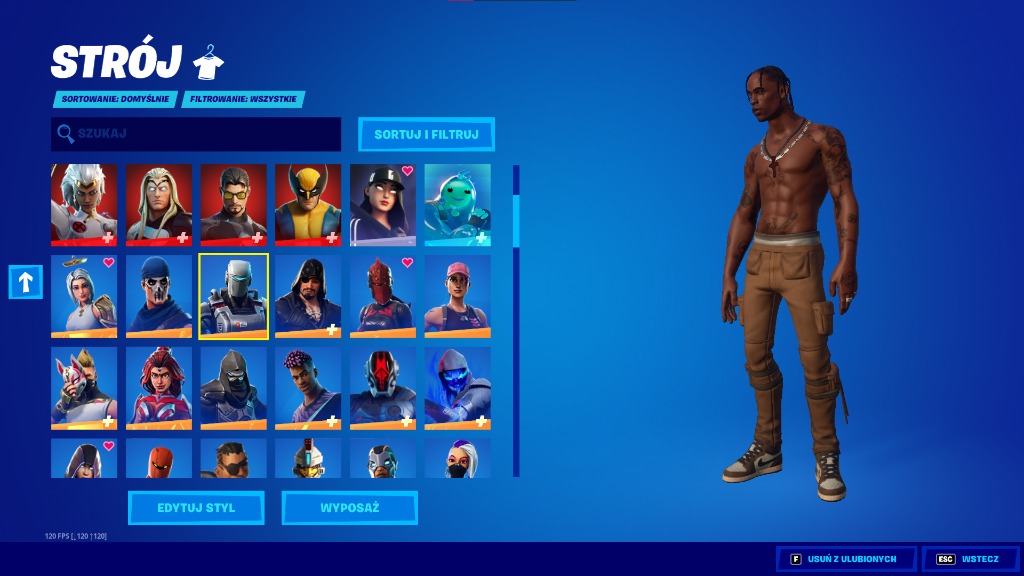 KONTO FORTNITE TRAVIS MARVEL OMEGA PREDATOR GHOUL Wersja gry cyfrowa