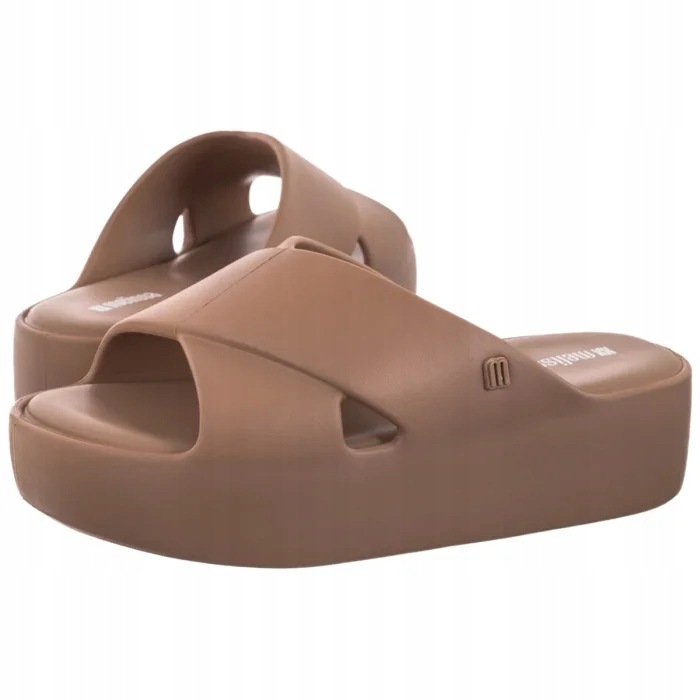 Dámské boty Nazouváky Platformy Melissa Free Cross 37857 Brown Hnědé