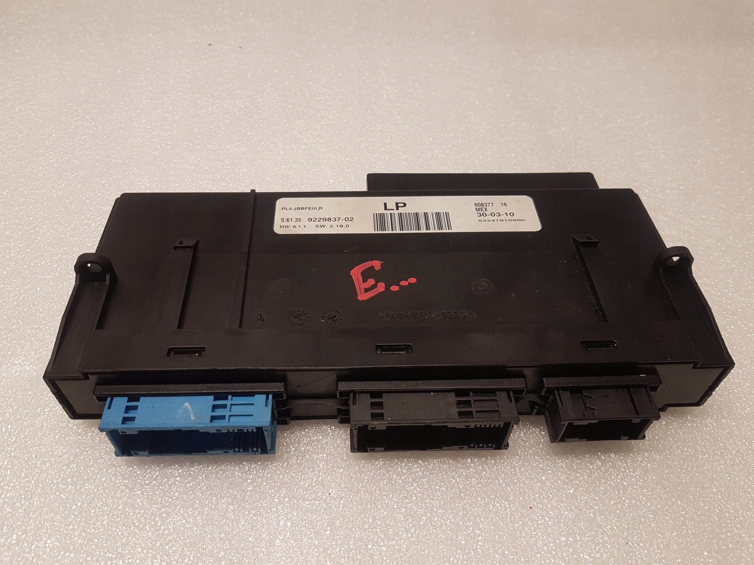 comfort control unit BMW X5 E70 9229837