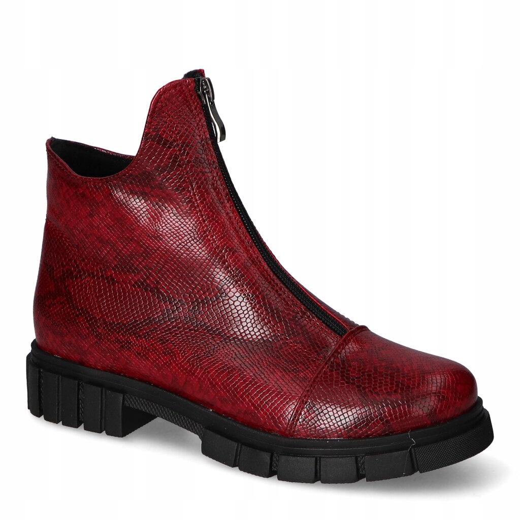 Kotníkové Boty Kamex-But Milano Bordo lisované 36
