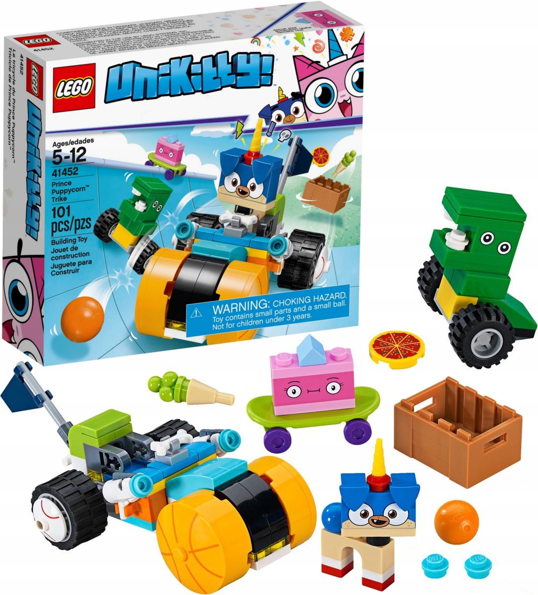 Lego Unikitty 41452 Pojazd Księcia Piesia Rożka Figurka Książę Piesio Rożek