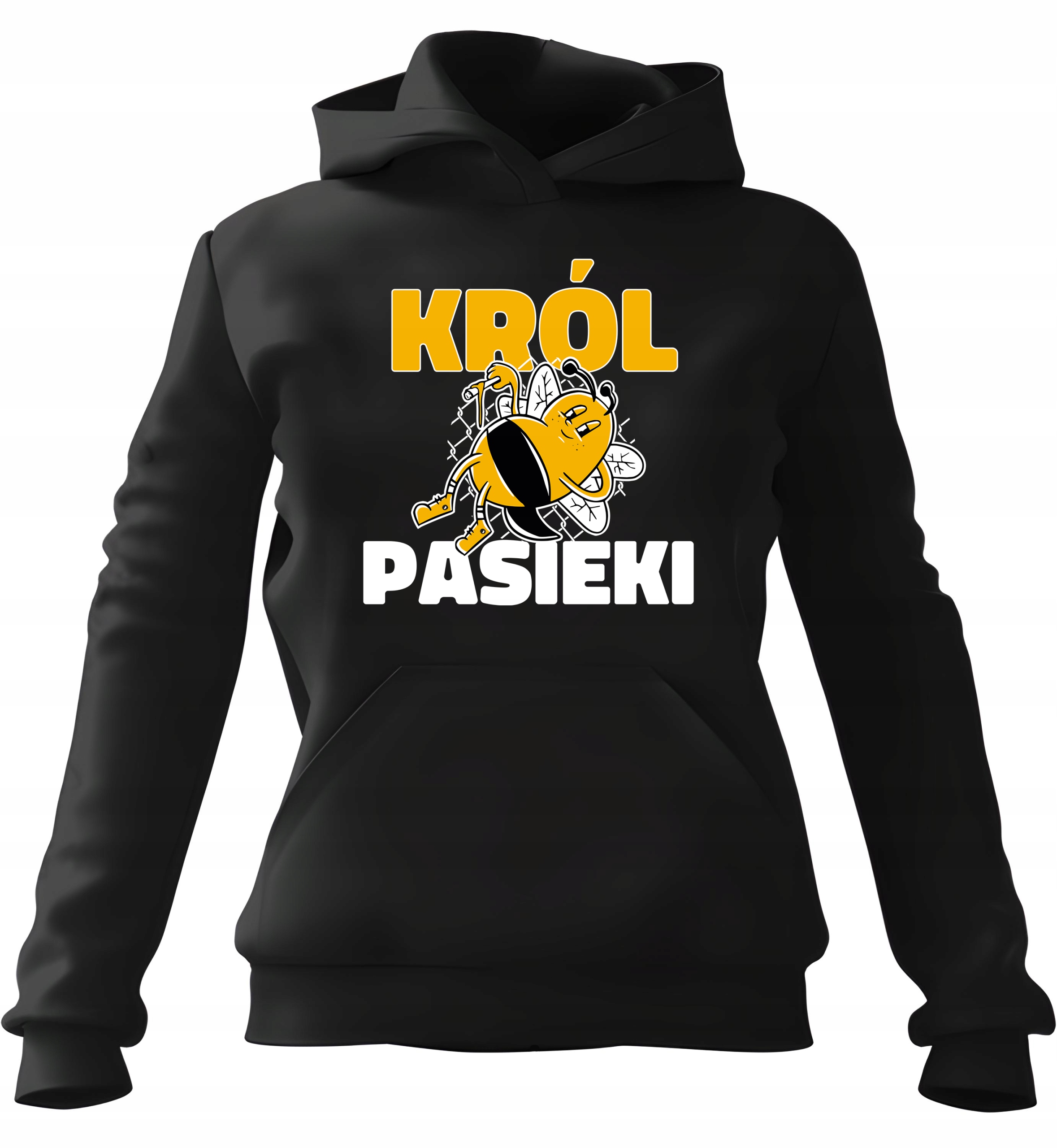 pánská mikina s kapucí Král Pruhy Černá M Pro něj Chlapa Manžela Chlapa
