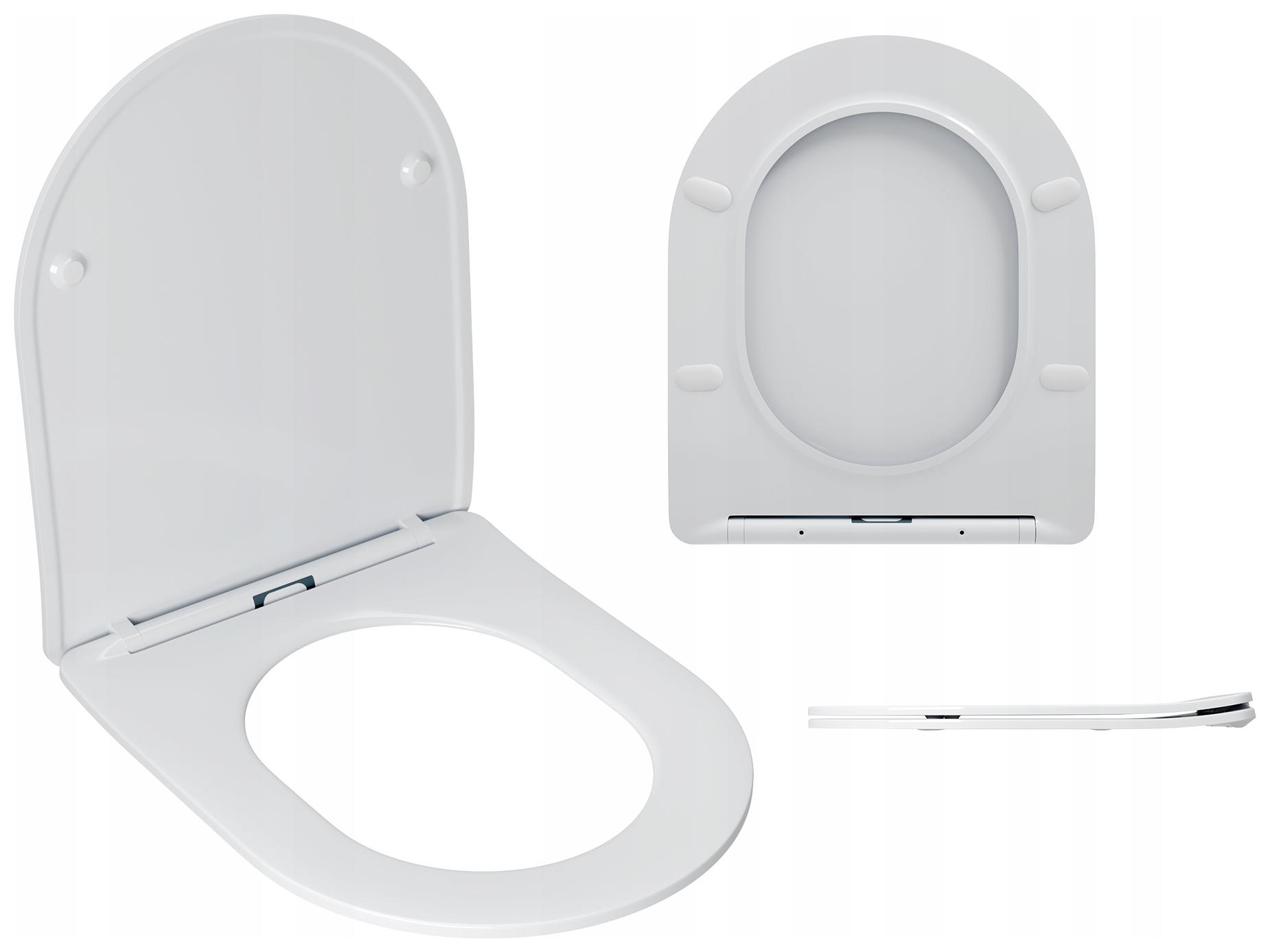 Wc Sedátko Polypropylen Slim Pomalu Padací Odepínací Bílé Sopra