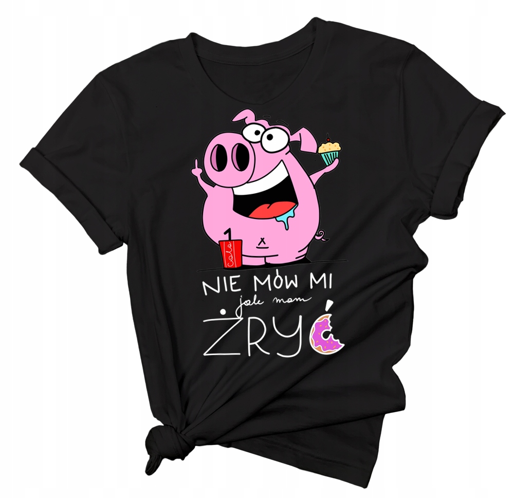 

Koszulka z napisami zabawny nadruk prezent 4XL