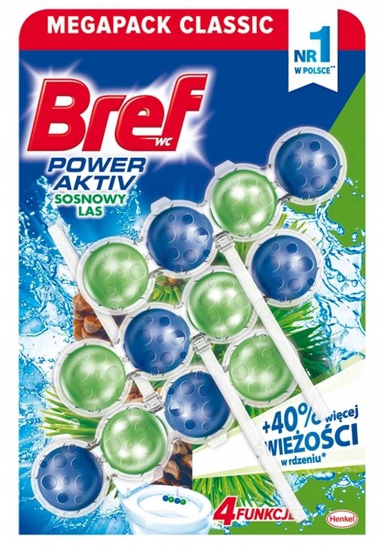 

Zawieszka do Wc Bref Power Aktiv 3szt sosnowy las