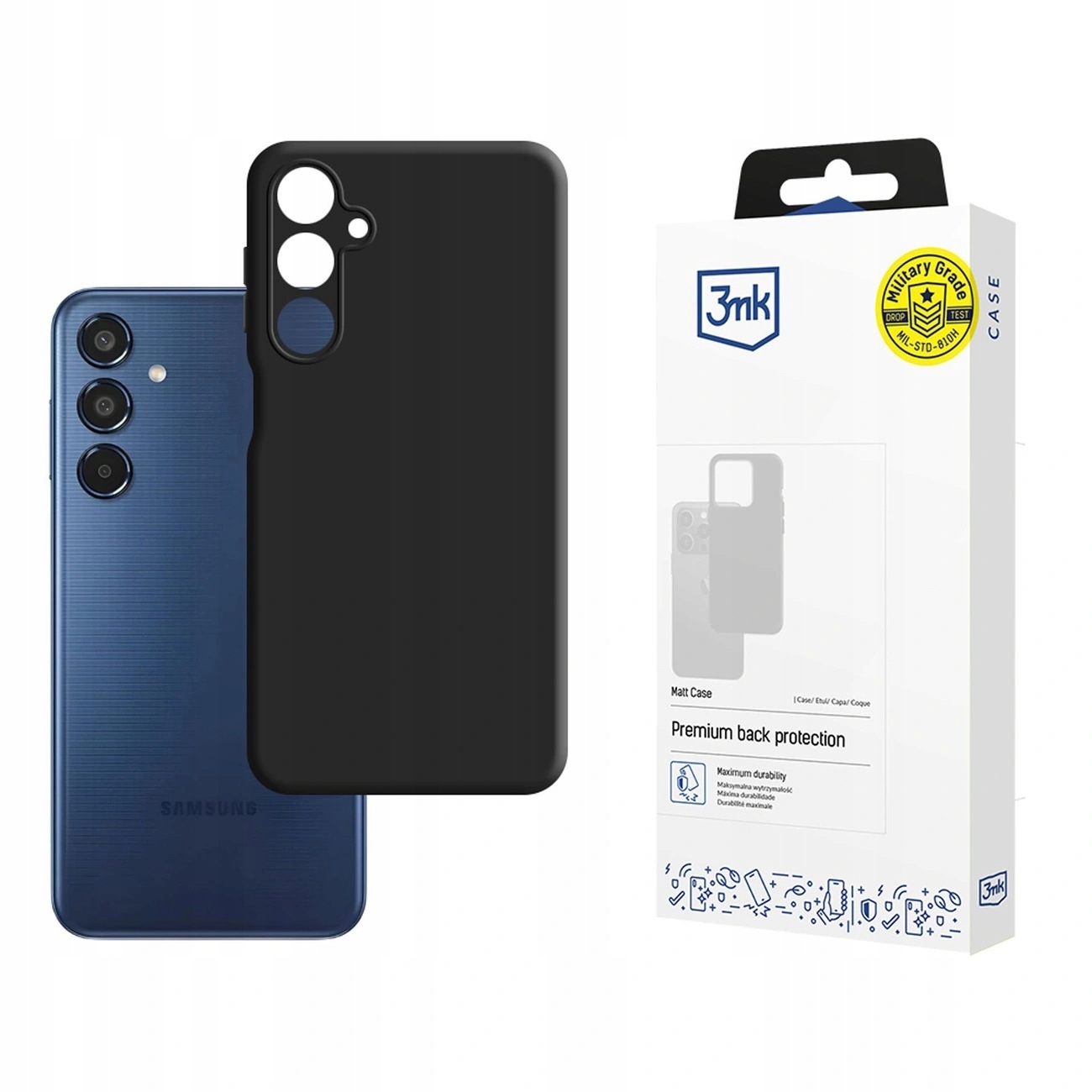 Etui 3mk Matt Case na Samsung Galaxy M35 5G czarne