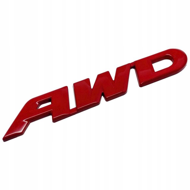 

Emblemat znaczek Honda Awd Czerwony