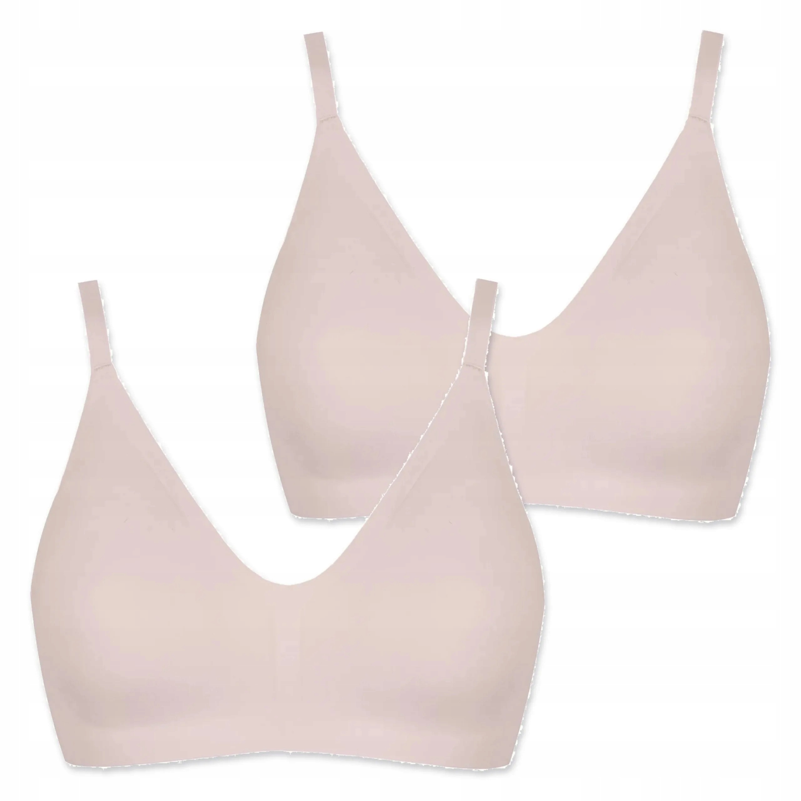 2x Bezšvová podprsenka s vložkami Lormar Pure 441 starorůžová S