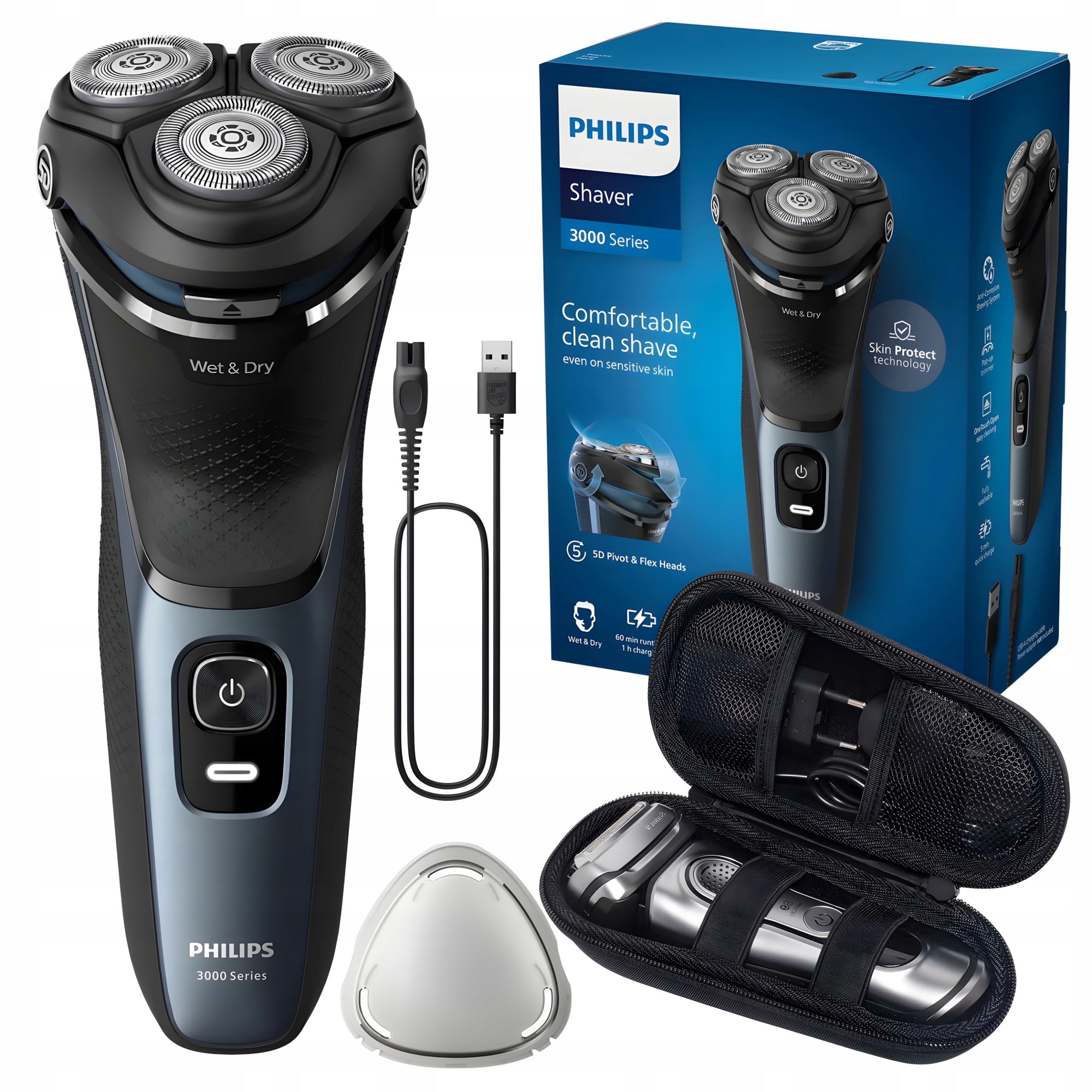 Holicí Strojek pro holení Philips Series 3000 S3144/00 Pouzdro