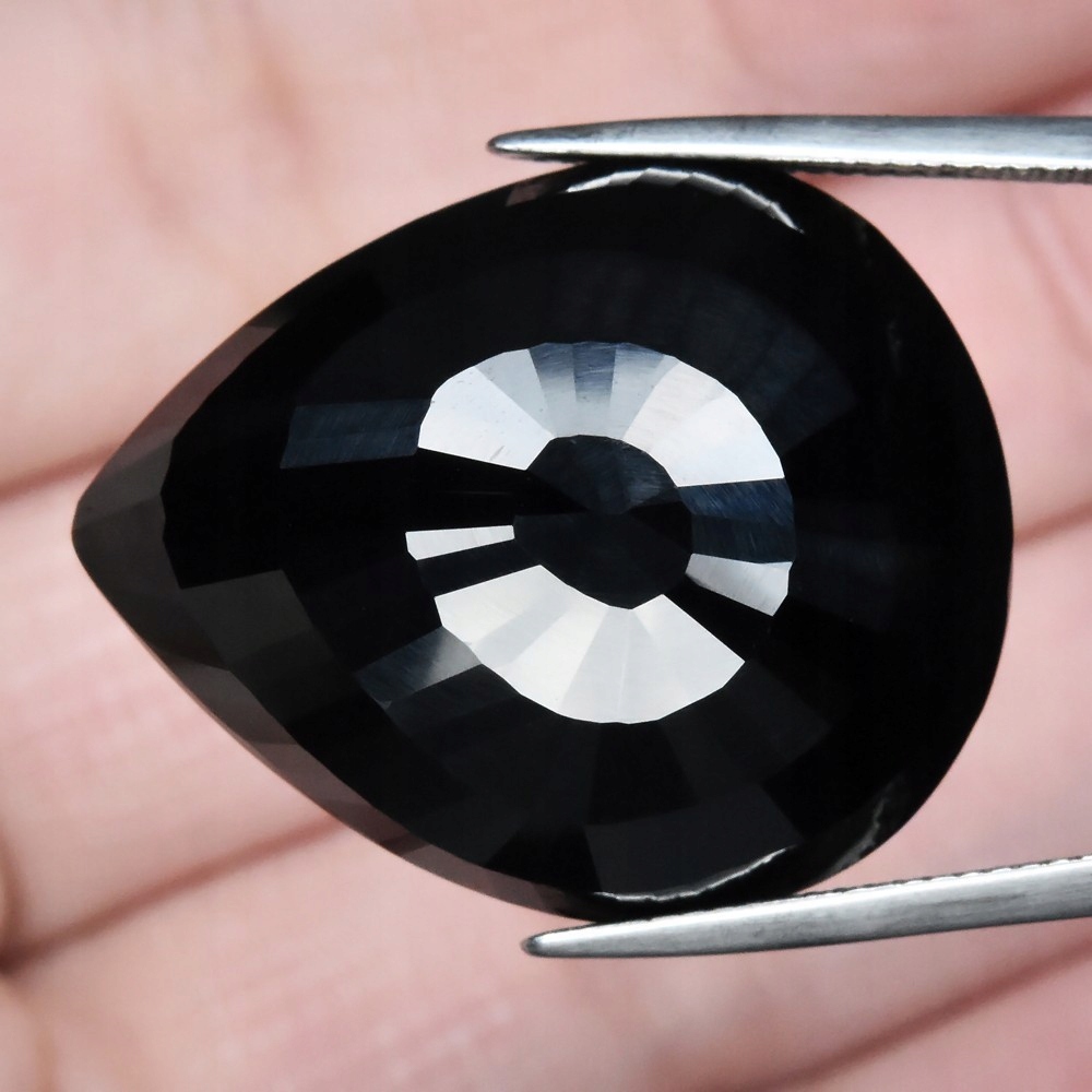Přírodní Spinel Černý Obrovská Oboustranná Lžička 66,85ct Video GSP2119