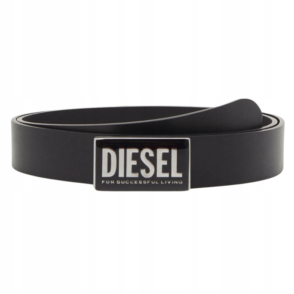 Diesel Сčerný pánský pásek B-glossy II 90