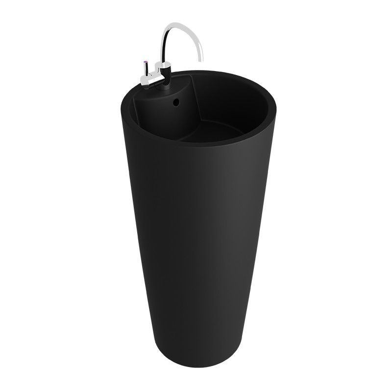 Volně stojící umyvadlo Uvas Black – elegantní matná keramika