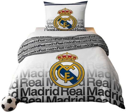 Bavlněné Povlečení Real Madrid 140x200 Oboustranné Povlečení Real Madrid