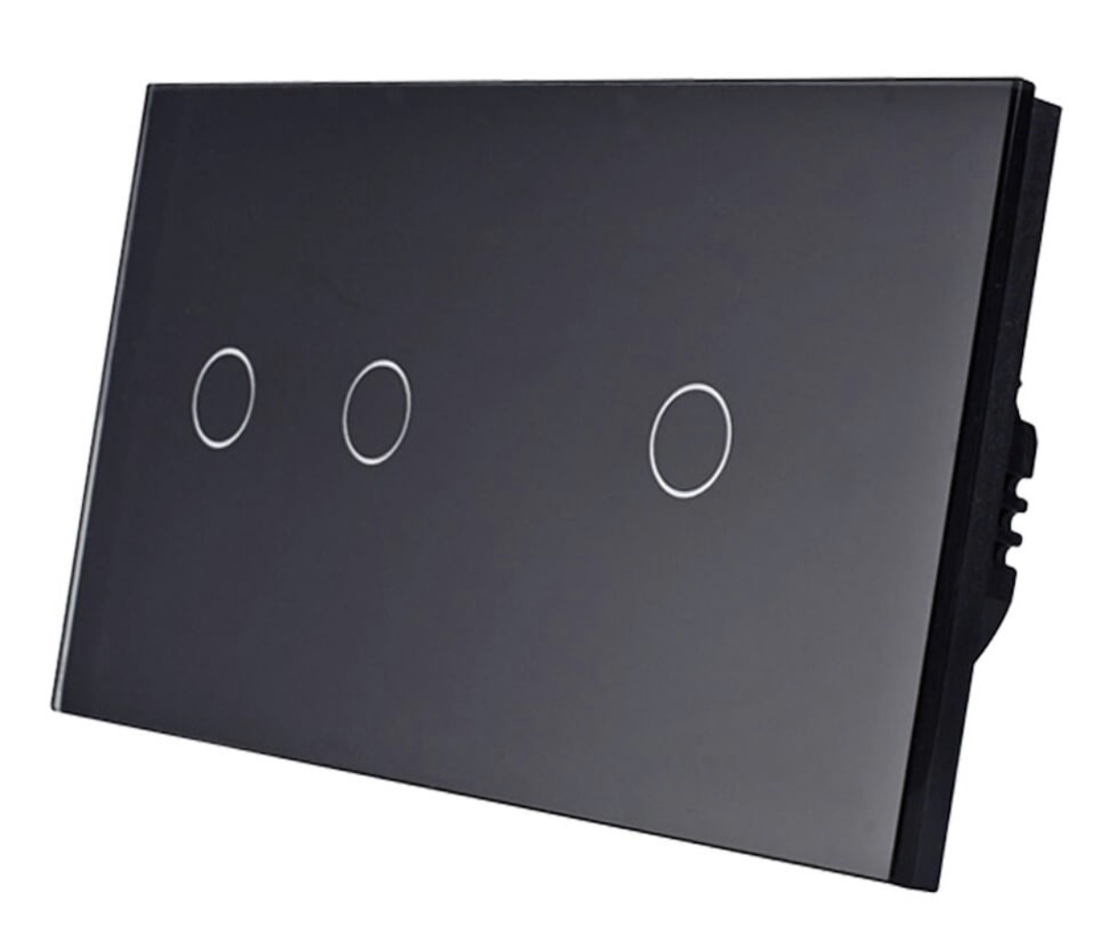 Dotykový Spínač Světla 2+1 Trojitý 3K Skleněný Vypínač