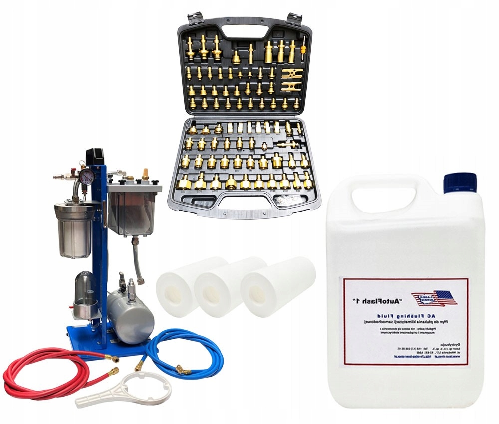 Sada na oplachovanie ohrievača – centrálne jednotky – adaptéry kvapalina