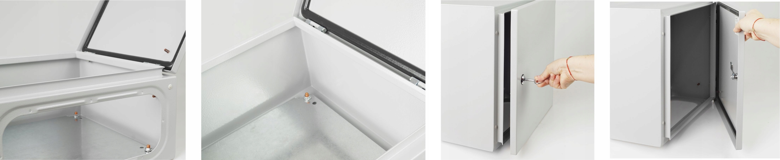 Skrzynka Elektryczna Rozdzielnia Obudowa Metalowa 40x40x20 Napięcie pracy 400 V