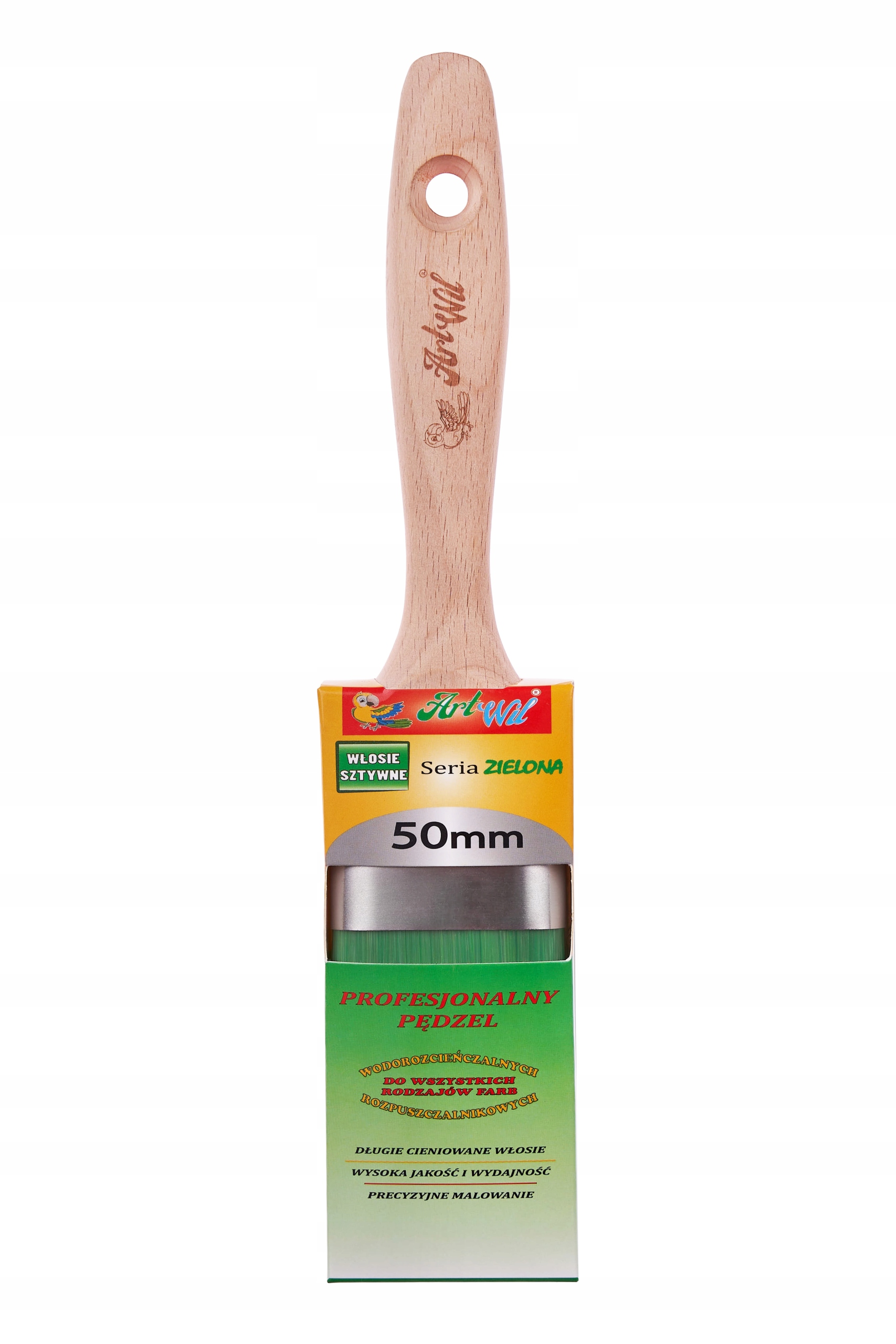 PROFESJONALNY PĘDZEL MALARSKI PŁASKI ARTWIL 50mm Kod producenta AW_5