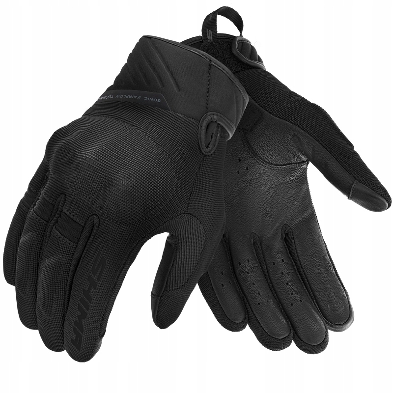 Rękawice motocyklowe krótkie damskie Shima Sonic Lady Black czarny