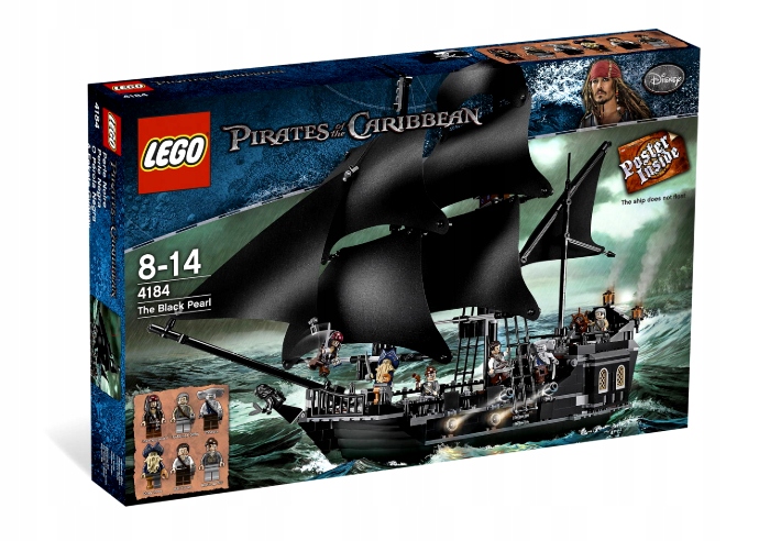 LEGO Pirates 4184 Czarna Perła PIRACI Z KARAIBÓW MISB NOWY UNIKAT