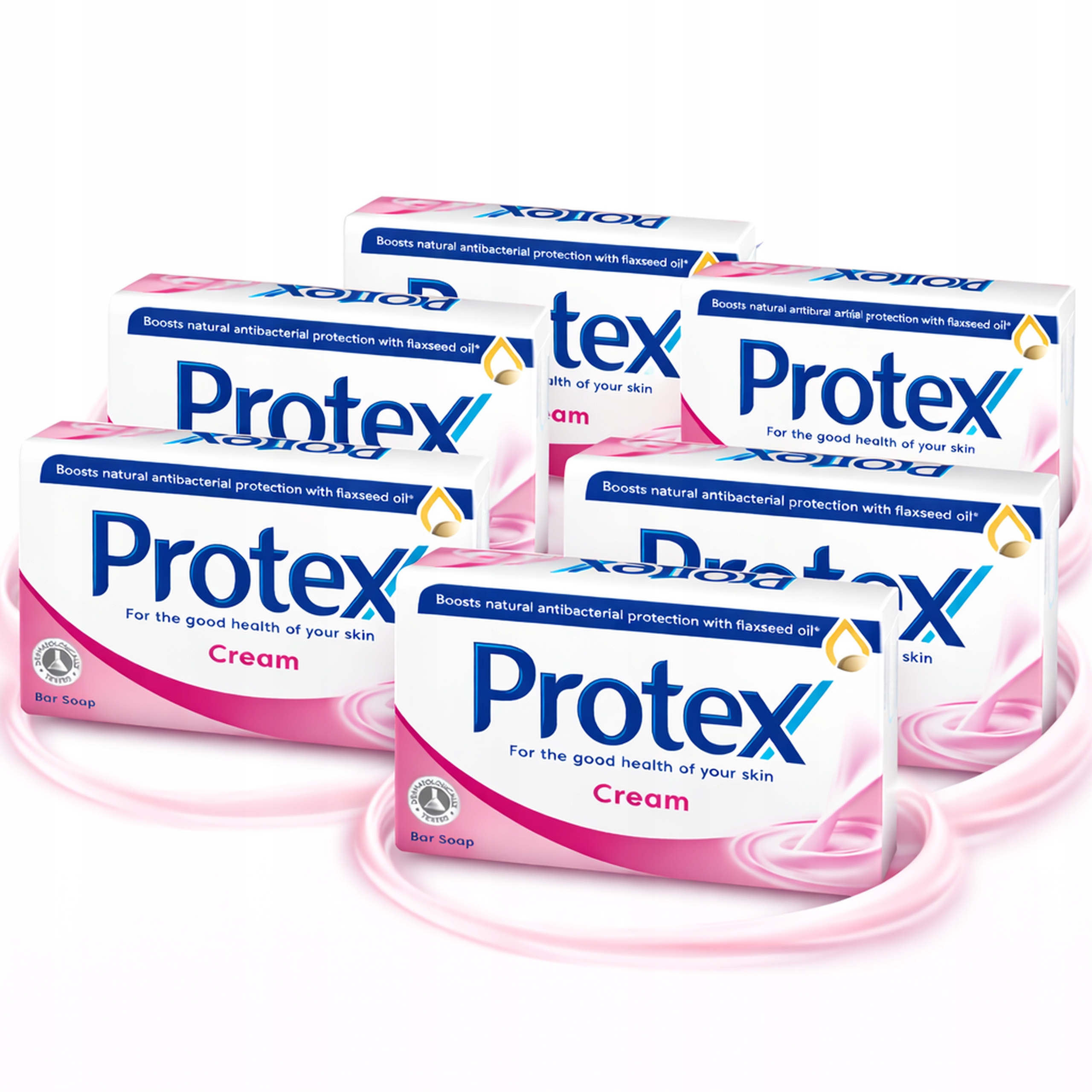 6 x Mýdlo Protex Cream 90 g antibakteriální krémové – čistota a hydratace