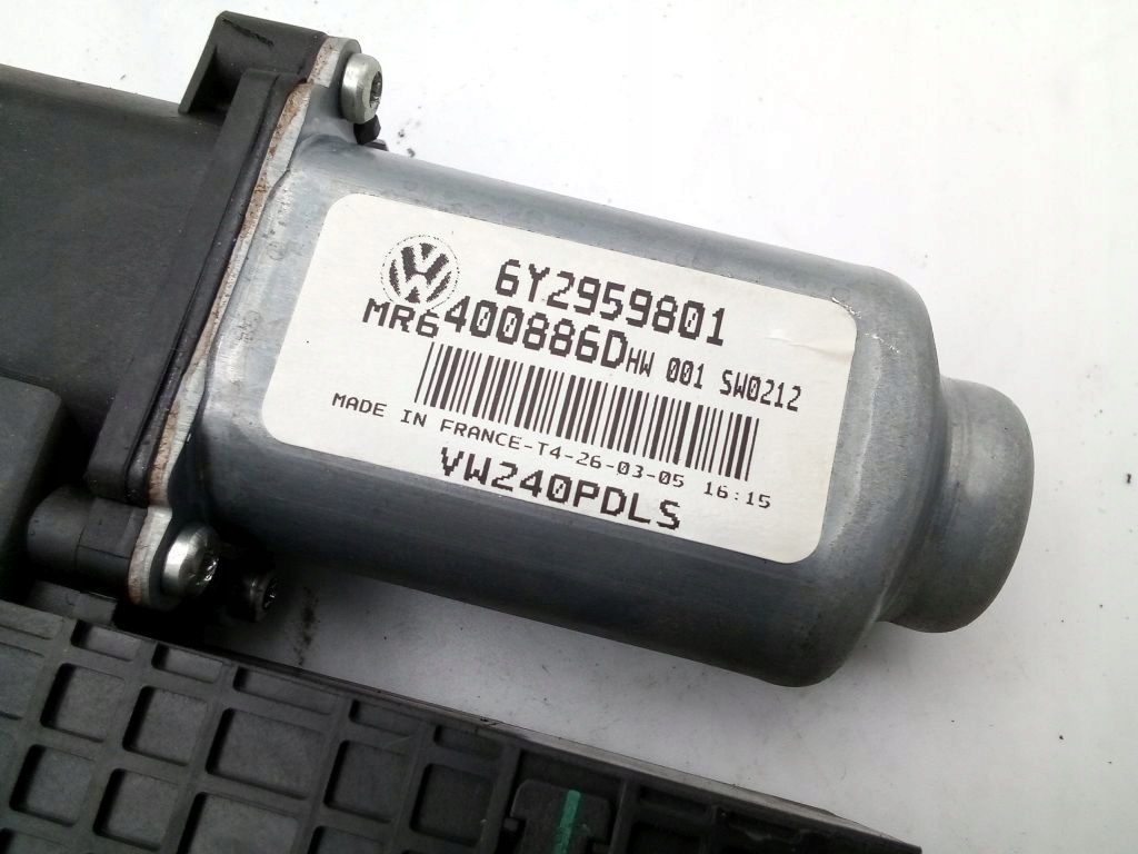 VW Polo 9N lift FL module mini motor control unit windows right front 6Y2959801