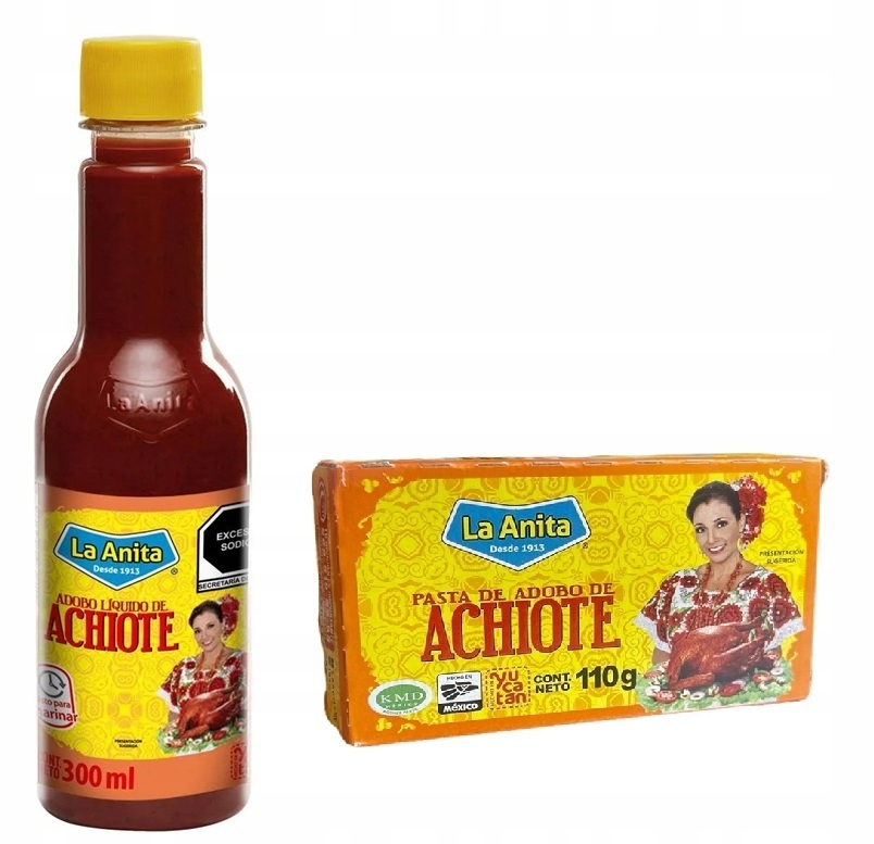 Levně Tekutý Achiote 300 ml a Pasta Anita Achiote – 110 g Pasta Annatto