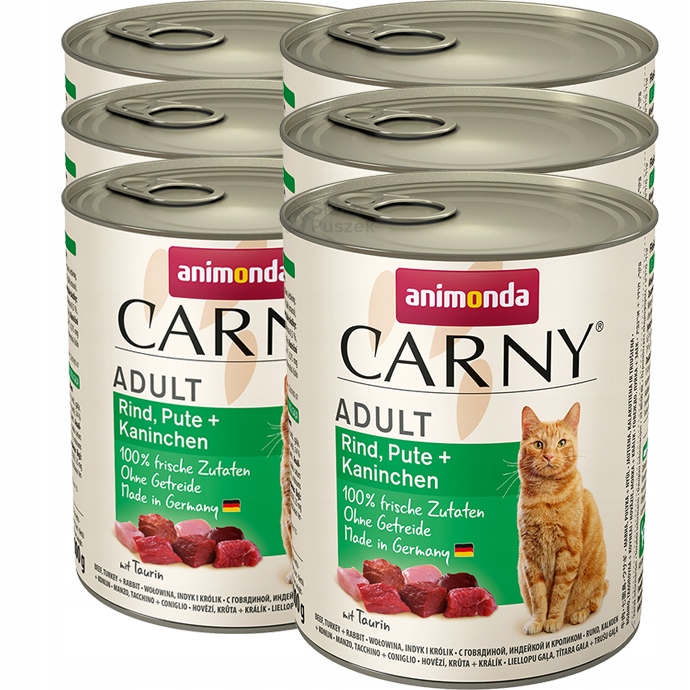 Levně Animonda Carny Adult Hovězí Králík 6x800 g