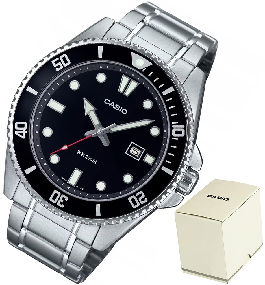 Hodinky Casio MDV-107D Pánské Sportovní 20 Bar Diver Datumovka Box