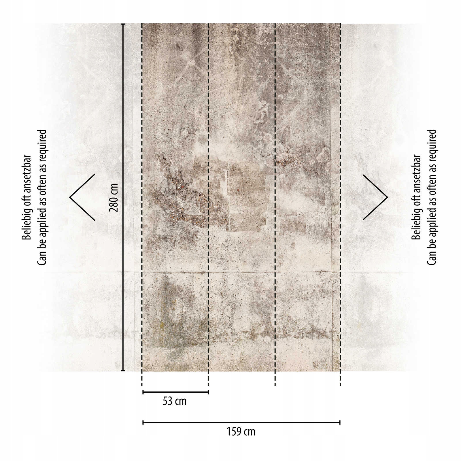 Tapeta Nástěnný Panel Bez Pasování Betonové Desky
