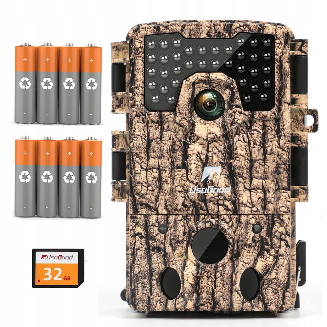Lovecká Kamera 4K 48MP Širokoúhlá Pir 120° Noční Vidění Baterie 8AA