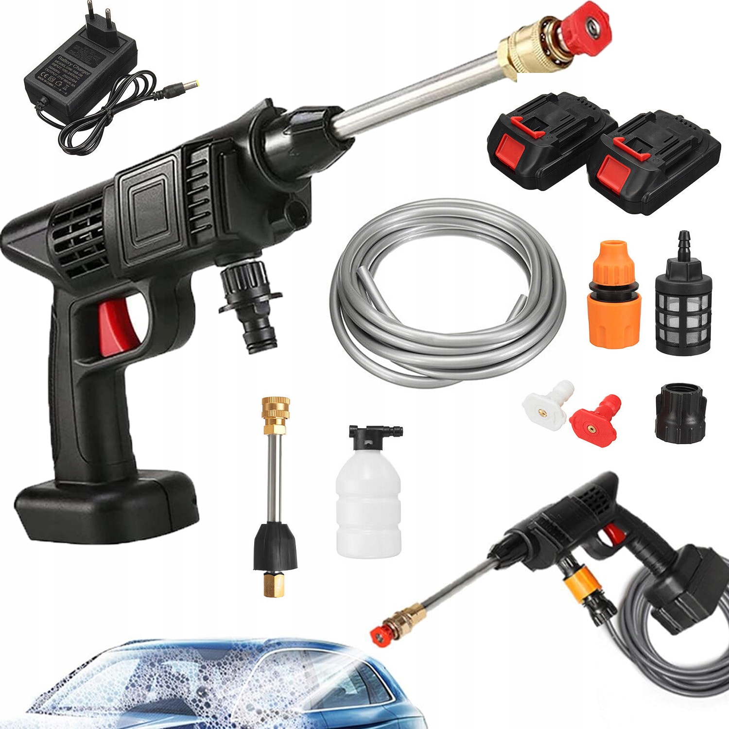 Dysza Do Mycia Samochodu Bezprzewodowa 2 Baterie