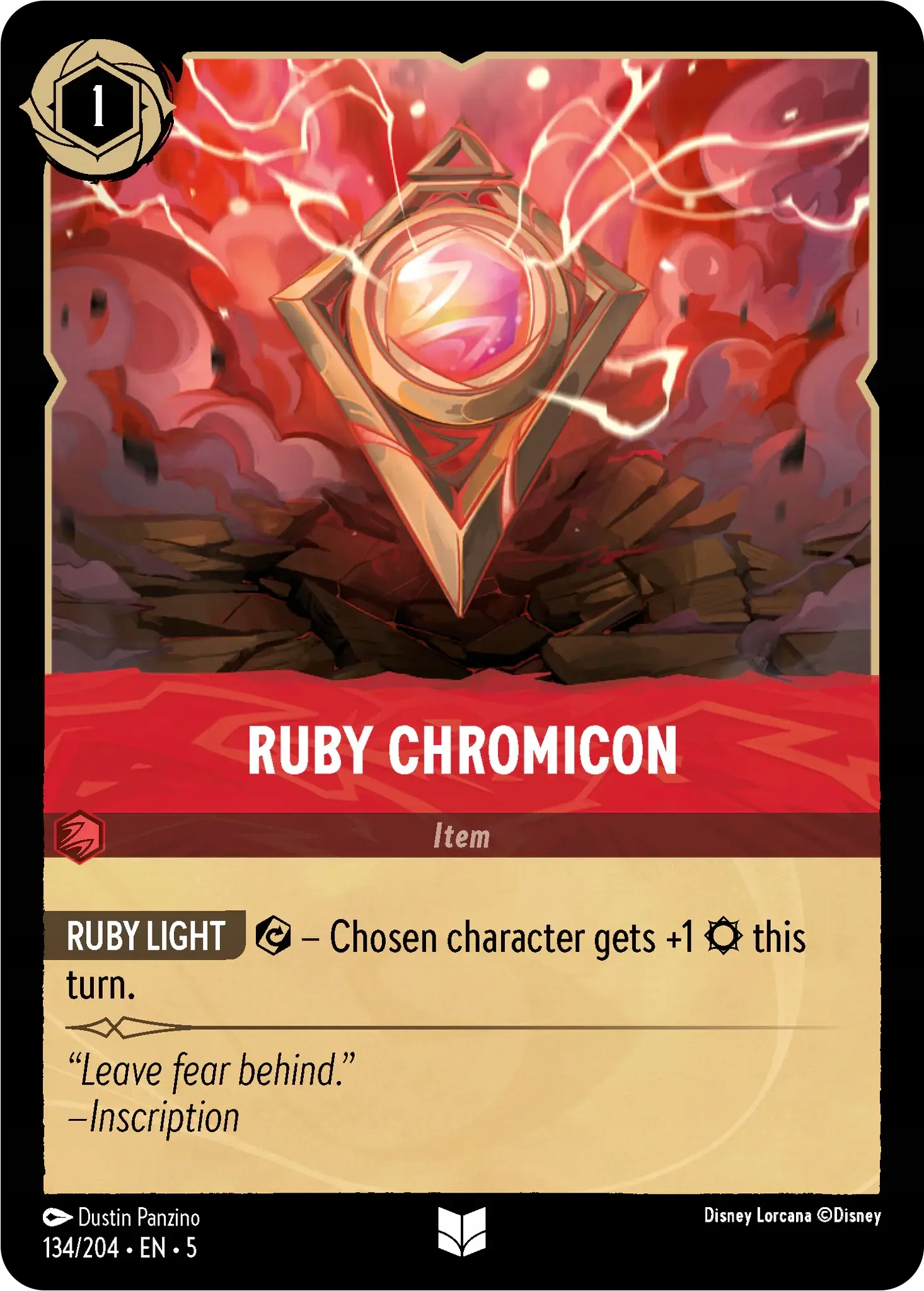 Disney Lorcana Ruby Chromicon 5SSK #134