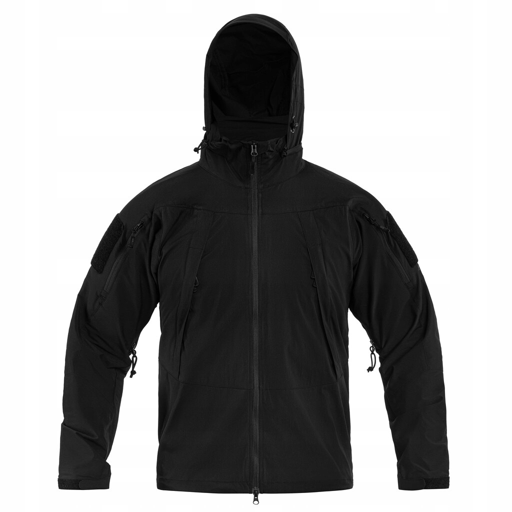Bunda s kapucí Helikon Trooper StormStretch Softshell MK2 Black Xs