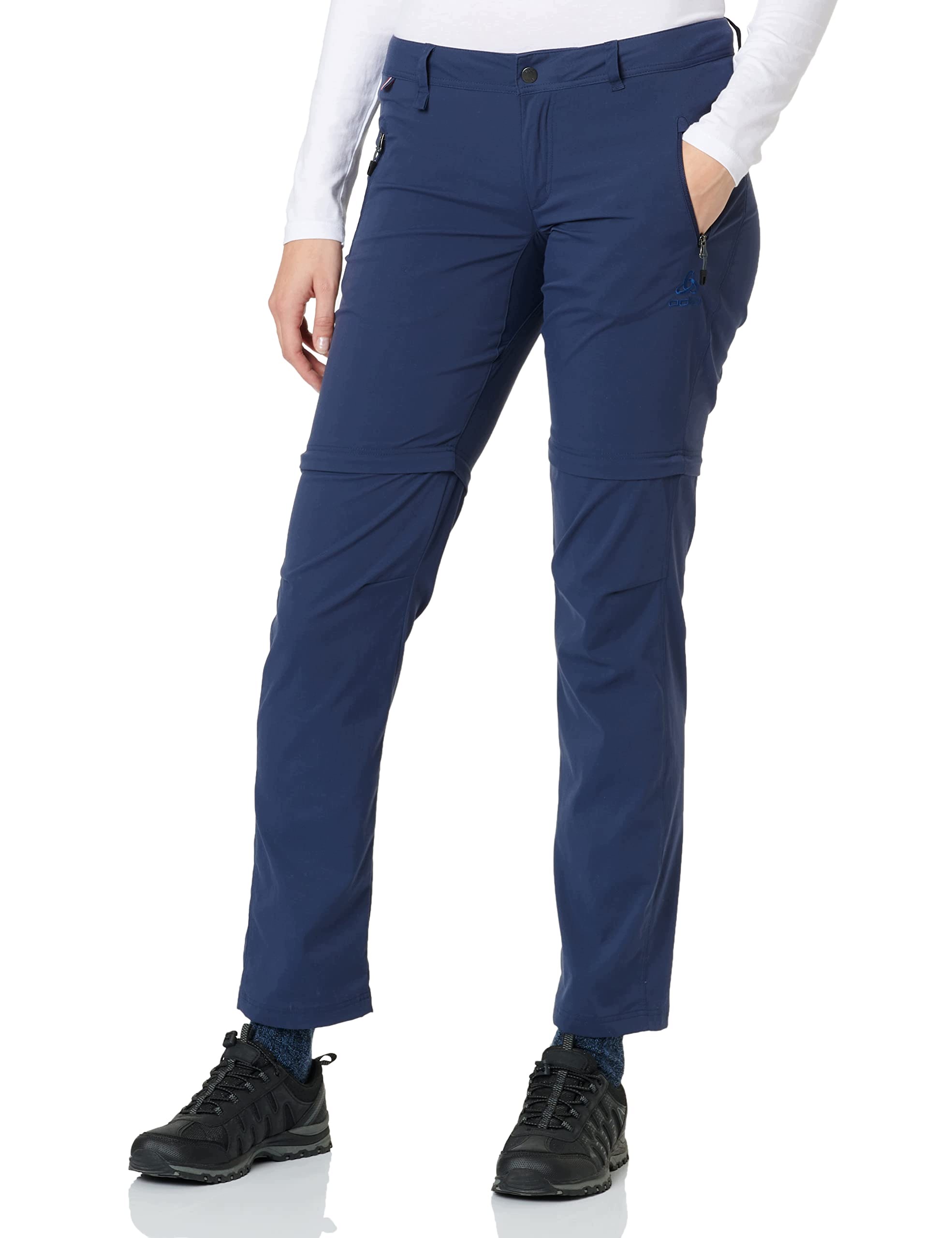 Spodnie Trekkingowe Odlo Wedgemount Zip-Off Damskie Granatowe M 38