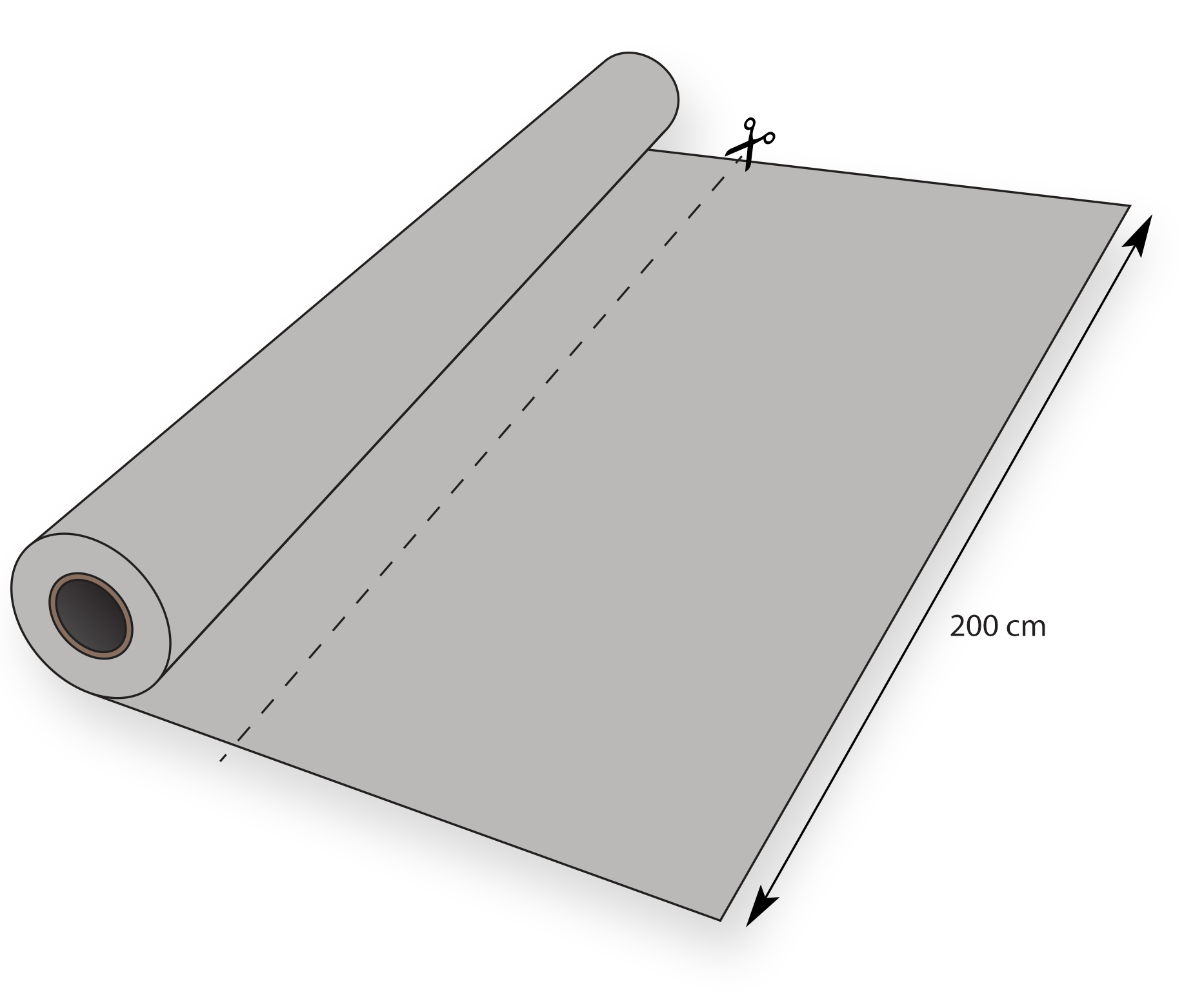 TKANINA MATERIAŁ ROLET TERMO SILVER Długość 200 cm