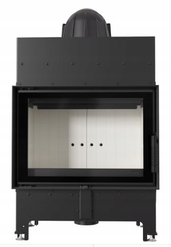 Kominek Stalowy Wkład Kominkowy Kratki Floki L 12 kW fi 200 Rekuperacja Pro