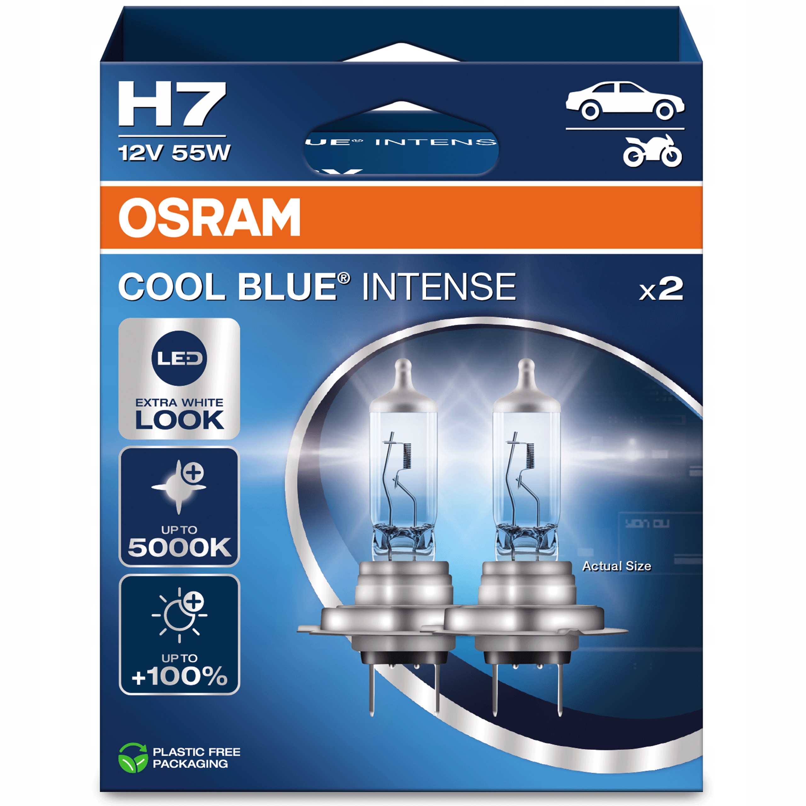 Лампы Osram Cool Blue Intense NextGen H7 55 Вт 2 шт.