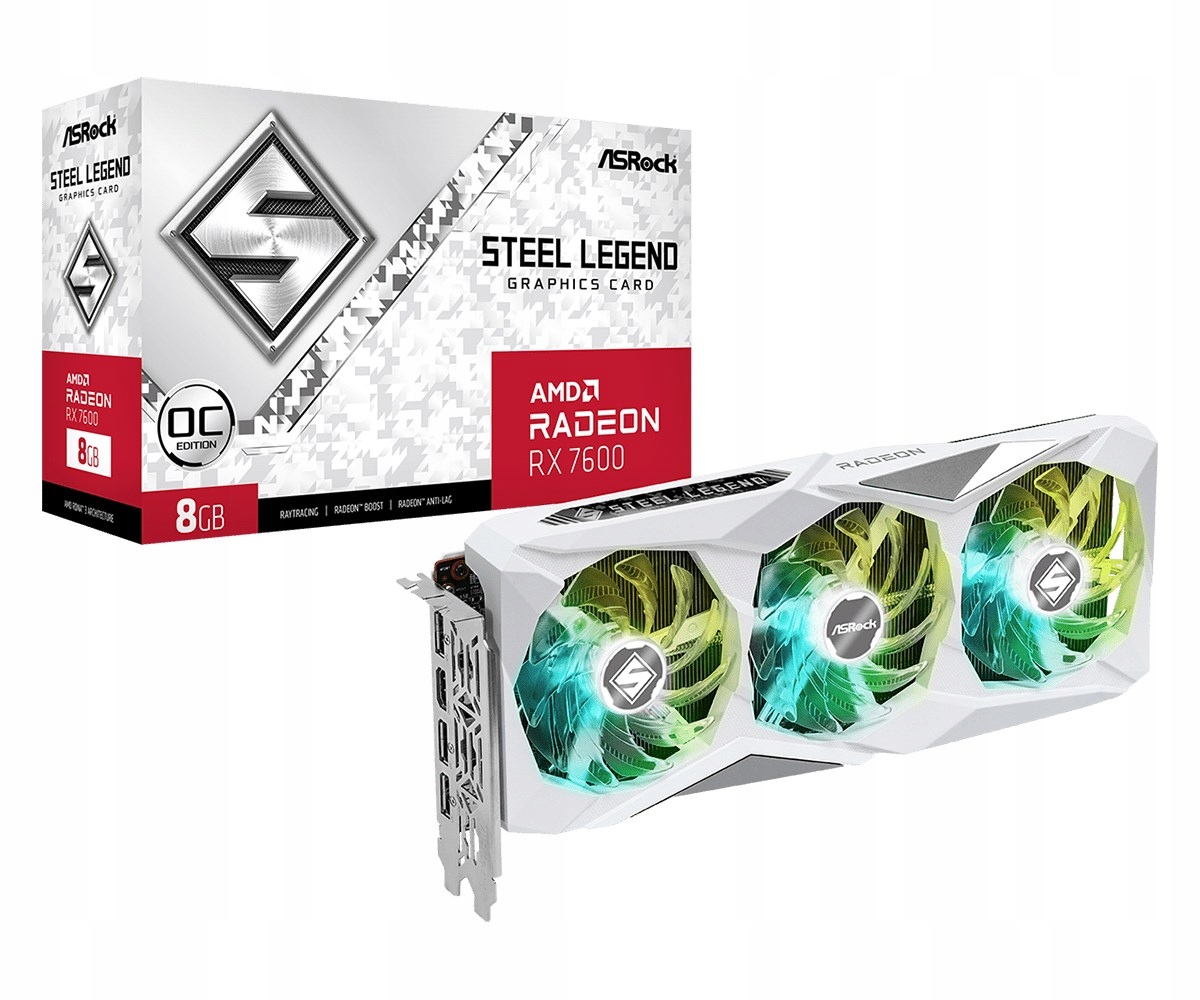 Grafická karta Asrock Rx 7600 Steel Legend Oc 8GB